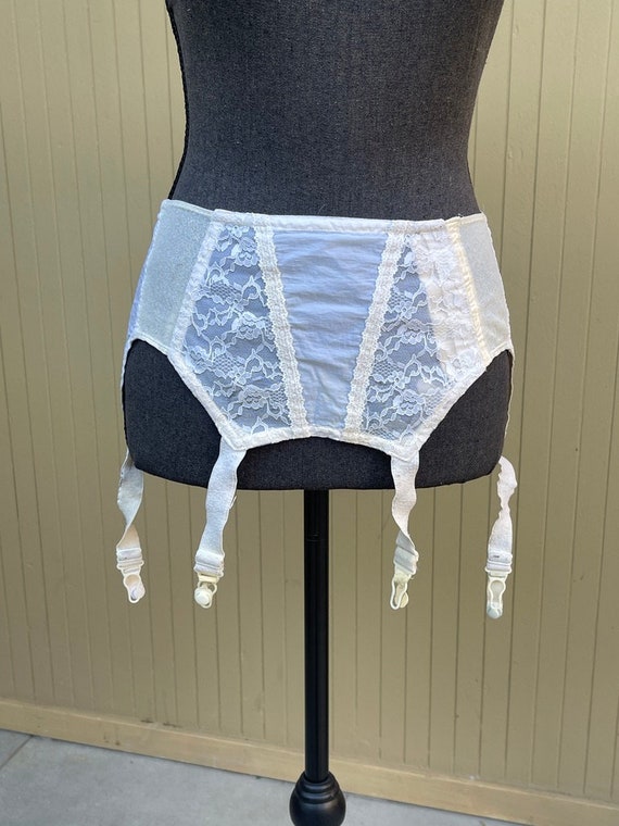 50's Garter Belt Vintage Lingerie Girdle Suspender Belt Small 