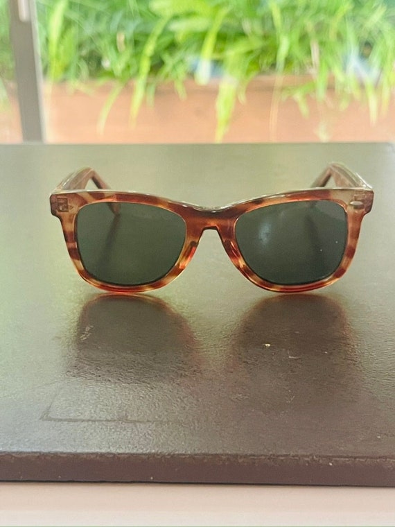 70's Tortoise Shell Sunglasses/ Amber & Brown/ Brown … - Gem