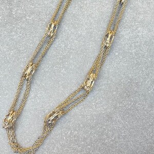 Hobe Multi Strand Gold/Silver Chain Necklace