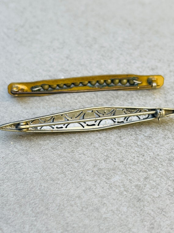 Old Bar Pins Vintage Long Brooches - image 3
