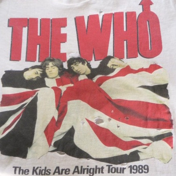 Vintage THE WHO The Kids Are Alright Tour 1989 T-Shirt