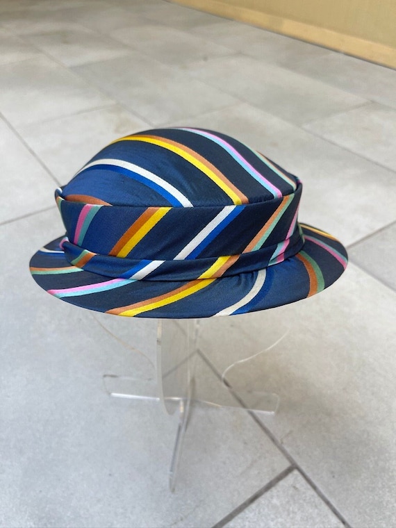 Mrs. Maisel 60s Vogue Striped Hat Women's Vintage… - image 1