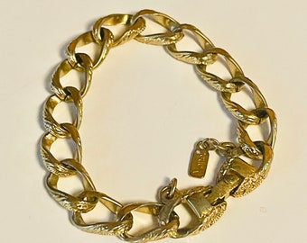 Monet Vintage Gold Chain Link Bracelet