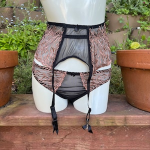 Victoria&#39;s Secret Suspender Garter Belt + Panty Lingerie Set Small