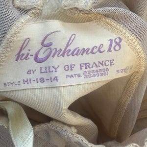 Vintage Lily of France-gordel: shapewear met open onderkant, maat Large
