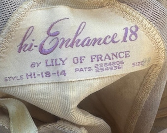 Vintage Lily of France Girdle: Open Bottom Shapewear, Size Large
