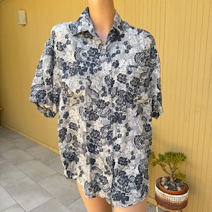 Vintage SILK Button Up Shirt by Whistles Medium