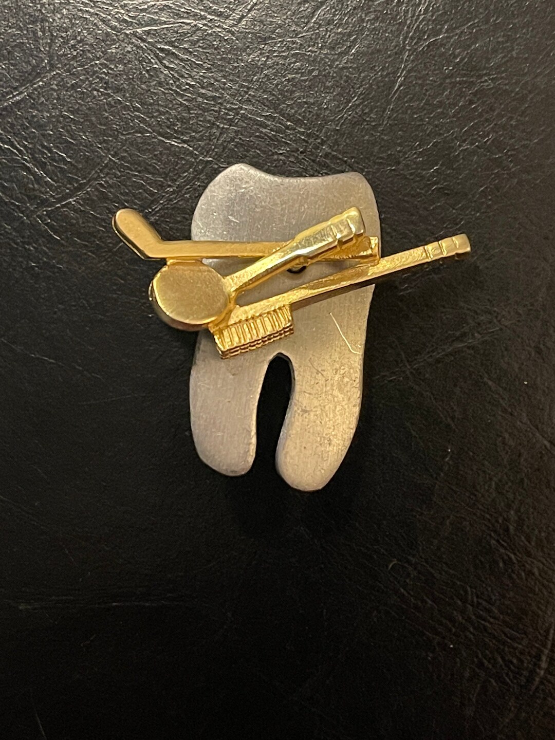 Ultra Craft Vintage Dentist Brooch Silve Gold Tooth Pin Etsy
