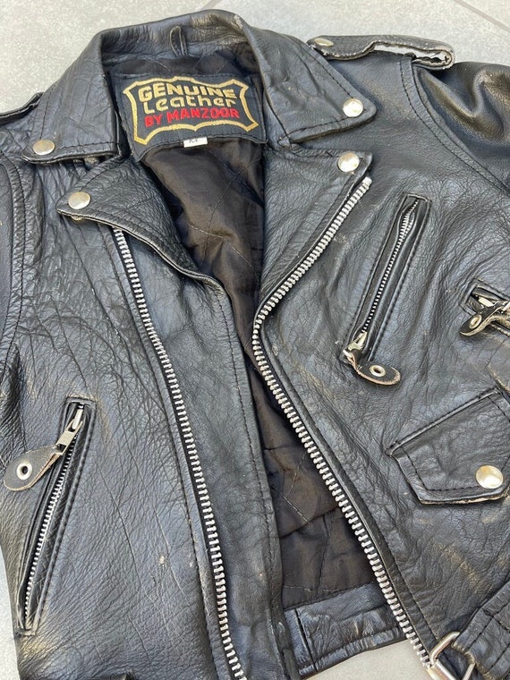 Genuine Leather by Manzoor Moto Jacket Kids Motorc
