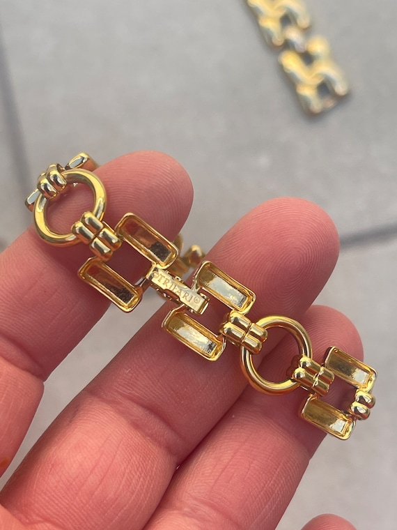 Trifari Gold Link Bracelets - image 3