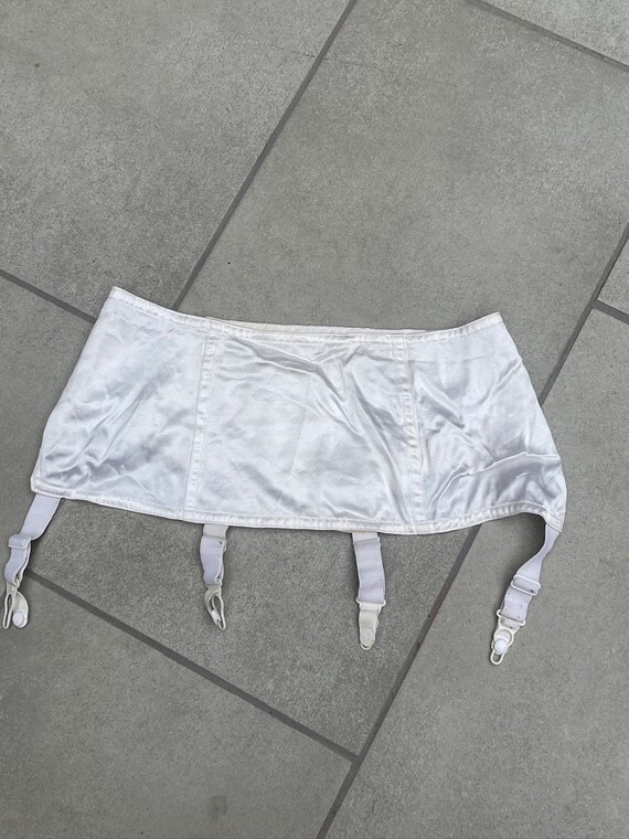 1940's White Garter Belt Vintage Lingerie Gem