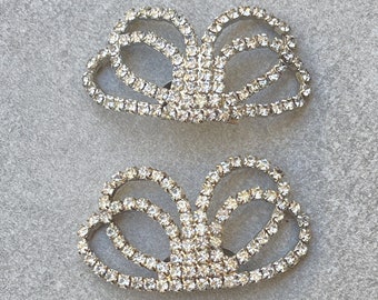 Rhinestone Vintage Shoe Clips
