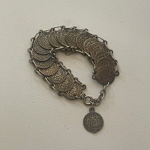 Vintage Republic Di San Marino Italian Silver Coin Bracelet 1936 Coins
