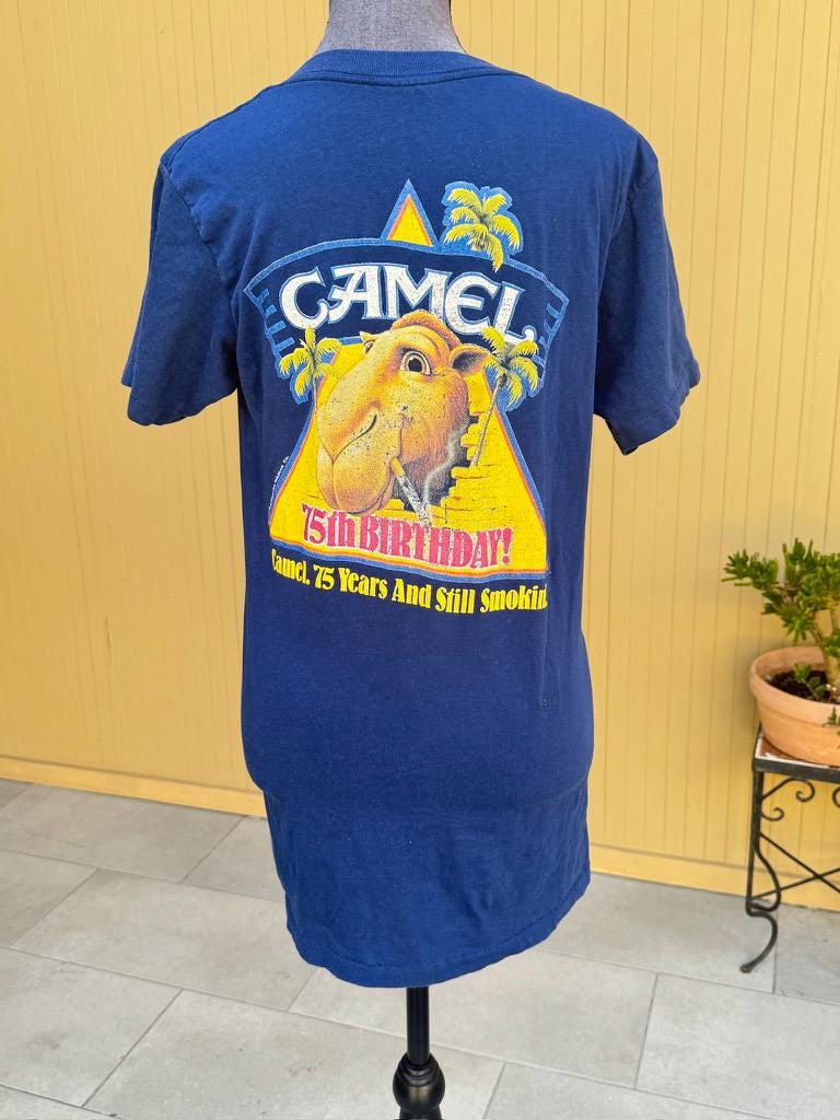 1988 Joe Camel Cigarettes Single Stitch T-shirt 75th