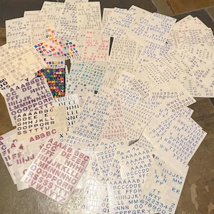 100 Sheets of Mrs. Grossman’s Letter Stickers Alphabet Scrapbook Card Paper Craft Supplies LOT