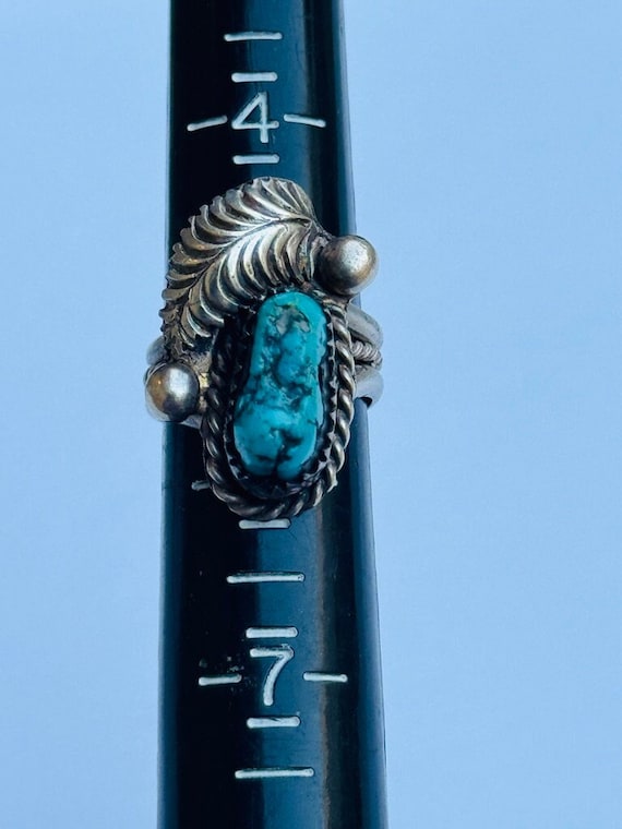 Turquoise Native American Sterling Silver Vintage 