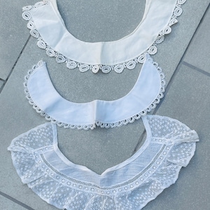 Vintage Lace Collars Appliqué Trim Detachable Lot of 3