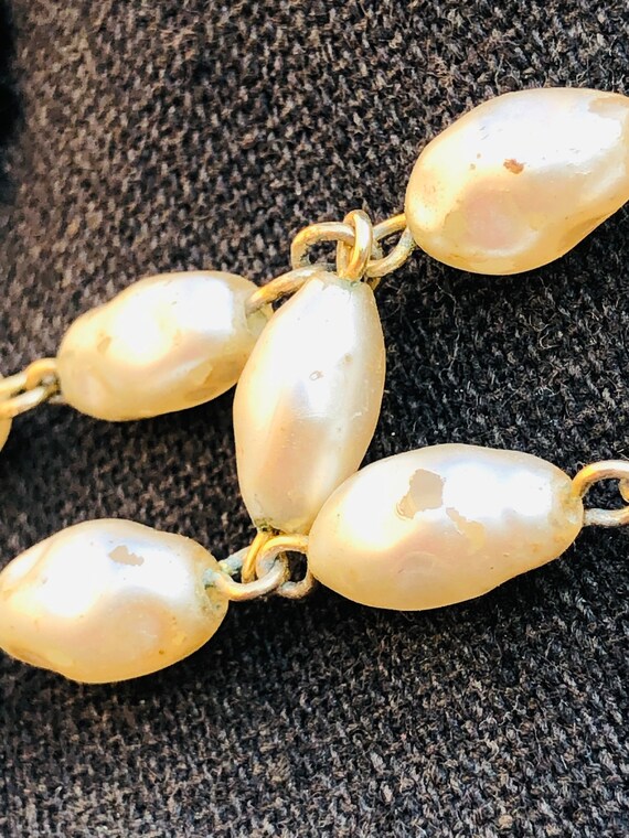 Miriam Haskell Style Scalloped Pearl Vintage Neck… - image 6