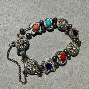 Vintage Jeweled Slide Bracelet Victorian Revival