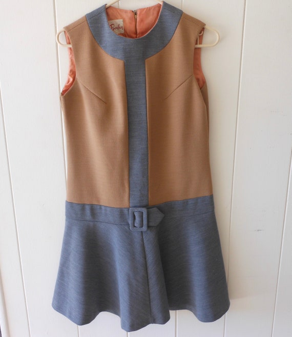 MOD 60s Dress Betty Barclay Vintage Belted waist