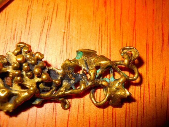 Brutalist Richard Kaish Bronze GRAPE VINE Choker … - image 7