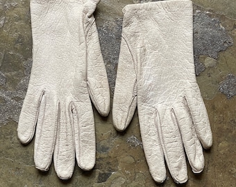 Textured Leather Gloves Women's Small