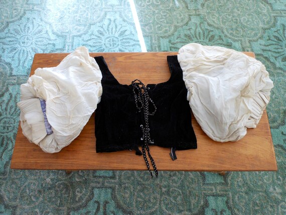 Renaissance Faire Corset Lace up Juliet Big Puff