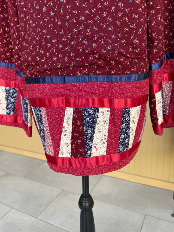 Vintage Patchwork Quilt Jacket 1970s Etienne Aign… - image 9