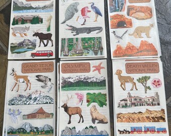 Mrs. Grossman’s Stickers National Parks YOU CHOOSE Vintage 2004