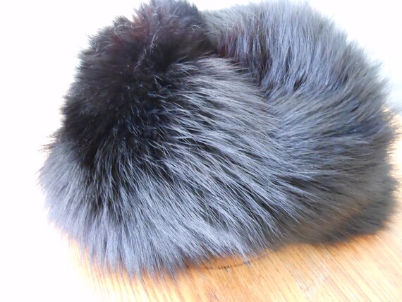 Julius Garfinckel Fox Fur 60s hat vintage pillbox