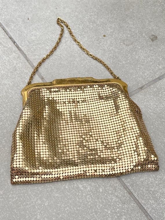 Weißgold und Davis Gold Metal Mesh Vintage Abendtasche Kleine Geldbörse -  .de
