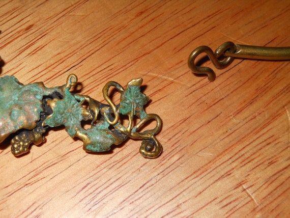 Brutalist Richard Kaish Bronze GRAPE VINE Choker … - image 8