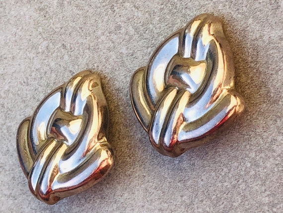 Taxco Sterling Silver Vintage Clip On Earrings Si… - image 2