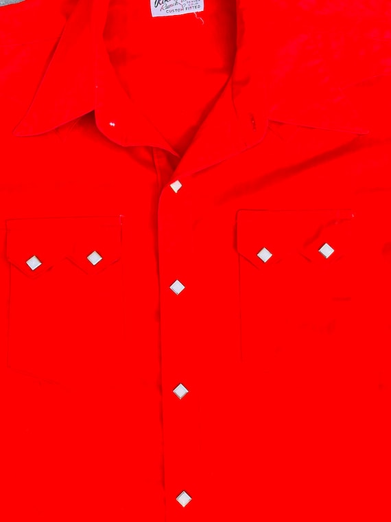Années 70 Rockmount Ranch Wear Men's Square Pearl Snap Red vintage Western  Shirt - Etsy France