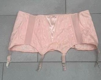 1950s Peach Garter Belt Vintage Plus Size Lingerie