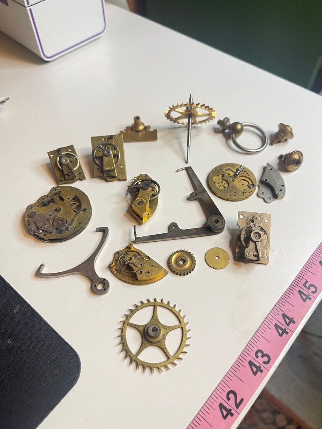 Clock Movements Mechanisms Escapements Misc Parts Vintage Pocket Watch