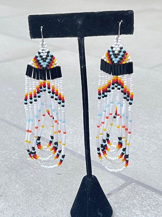Beaded 2024 dangle earrings