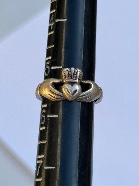 Sterling Silver Irish Claddagh Ring Size 5 1/2
