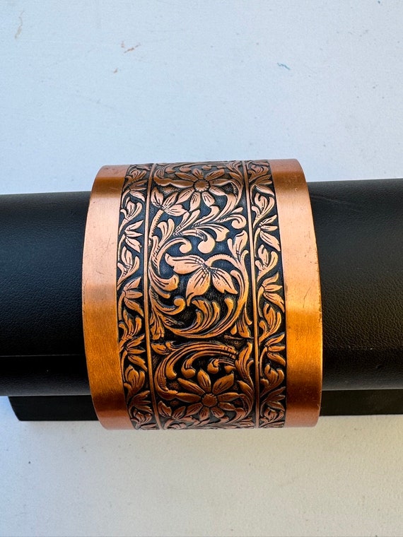 Coppercraft Guild Solid Copper Wide Cuff Bracelet