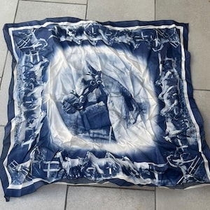 Vintage Large Horse Scarf