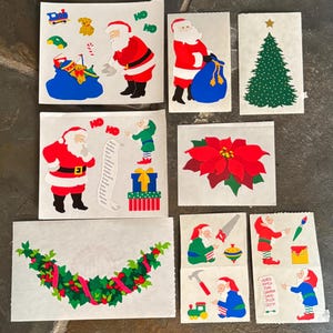 Adesivos vintage da Sra. Grossman, scrapbook de Natal, artesanato em papel, fabricação de cartões
