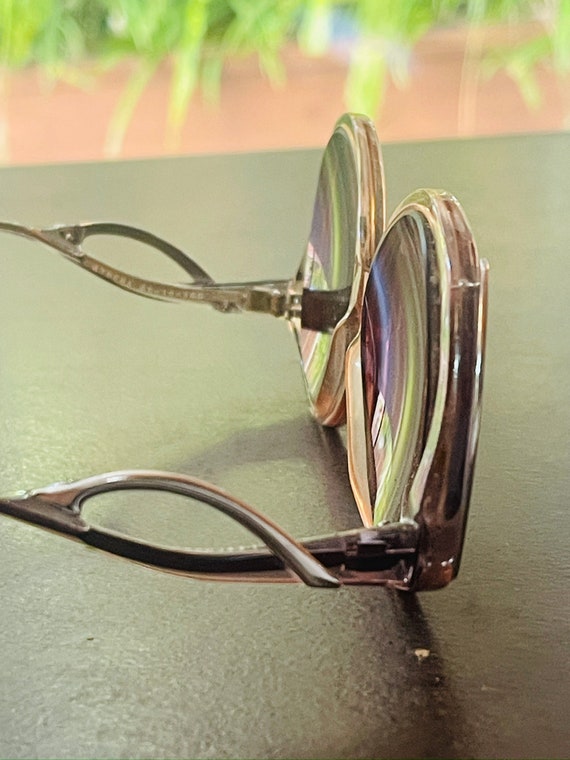 Vintage Athena Lavender Round Sunglasses Prescrip… - image 6
