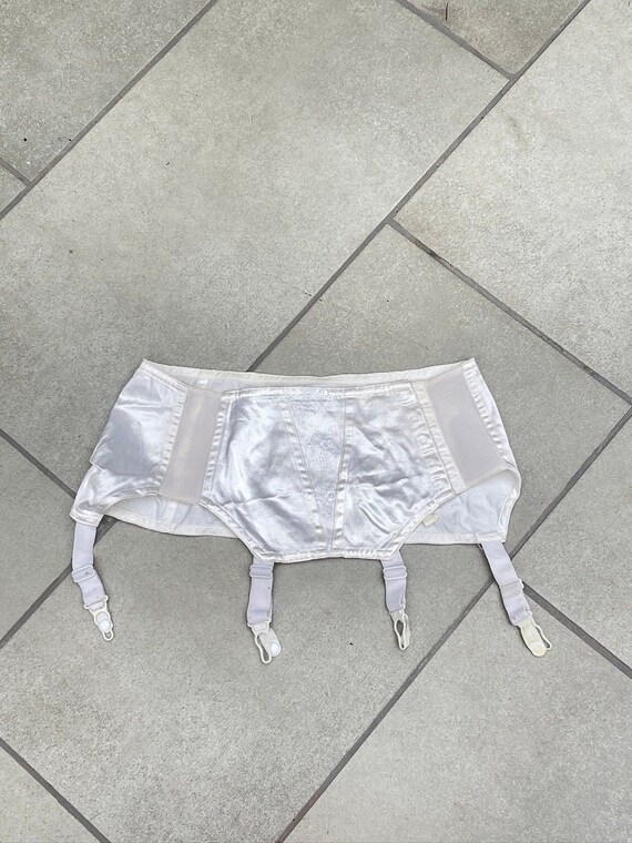 1940's White Garter Belt Vintage Lingerie Gem