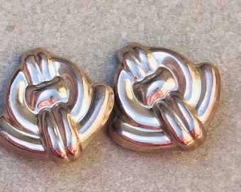 Taxco Sterling Silver Vintage Clip On Earrings Signed FVE