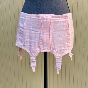 50s Pink Girdle w/ Garters Vintage Lingerie Naturana