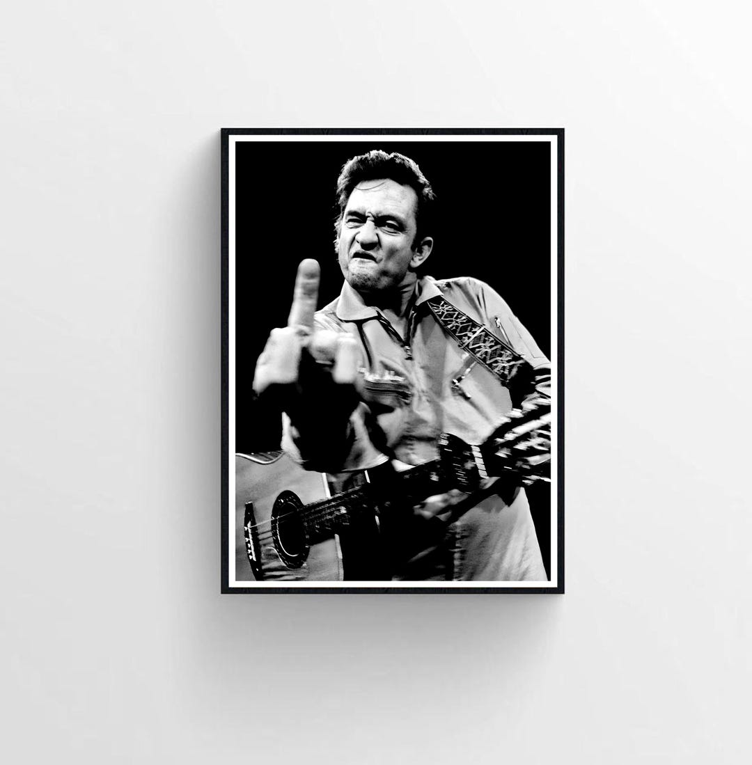 Johnny Cash Photography Print, Iconic Music Wall Art (digital Download ...