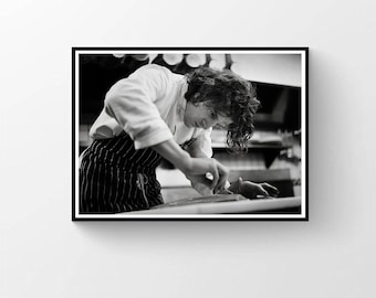 Marco Pierre White Photography Print, Vintage Kitchen Wall Art (Digital Download)