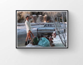 Shitters Full Print, Christmas Vacation, Chevy Chase Poster (Digital Download)