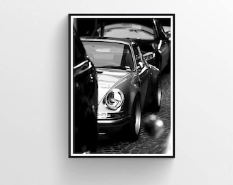 Porsche 911 Car Poster, German Automotive Photography Print (Digital Download)
