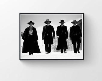 Tombstone Movie Poster, Val Kilmer & Kurt Russell, Western Wall Art